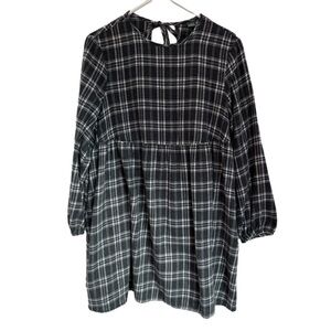 Wild Fable size Small oversized Dress black white buffalo check